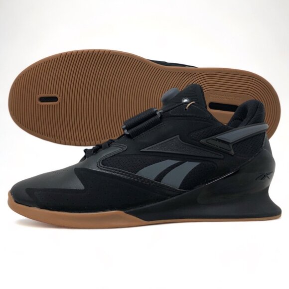 Reebok Legacy Lifter III Black/Gum Mens Weightlifting Squat Training Shoes NEW